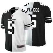 Camiseta NFL Limited Denver Broncos Flacco Black White Split
