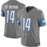 Camiseta NFL Limited Detroit Lions Ra St. Brown Vapor F.U.S.E. Gris