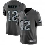 Camiseta NFL Limited Green Bay Packers Rodgers Static Fashion Gris