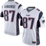 Camiseta NFL Limited Hombre 87 Gronkowski Cooks New England Patriots Blanco