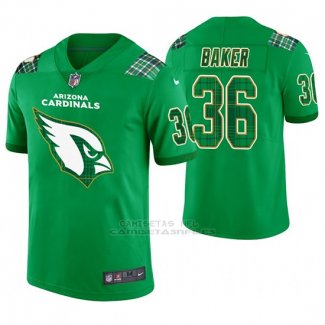 Camiseta NFL Limited Hombre Arizona Cardinals Budda Baker St. Patrick's Day Verde