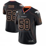 Camiseta NFL Limited Hombre Denver Broncos Von Miller Negro Color Rush 2018 Lights Out