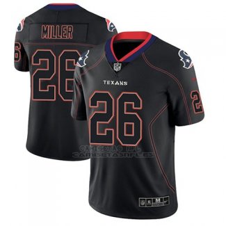 Camiseta NFL Limited Hombre Houston Texans Lamar Miller Negro Color Rush 2018 Lights Out