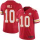 Camiseta NFL Limited Hombre Kansas City Chiefs 10 Tyreek Hill Rojo Stitched NFL Vapor Untouchable