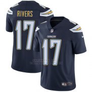 Camiseta NFL Limited Hombre Los Angeles Chargers 17 Philip Rivers Azul Stitched Apor Untouchable