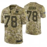 Camiseta NFL Limited Hombre New York Giants Jamon Brown Camuflaje 2018 Salute To Service
