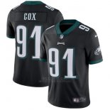 Camiseta NFL Limited Hombre Philadelphia Eagles 91 Cox Negro