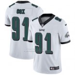 Camiseta NFL Limited Hombre Philadelphia Eagles 91 Fletcher Cox Blanco Stitched Vapor Untouchable