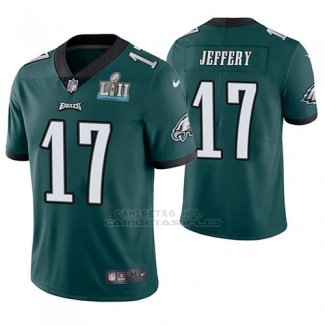 Camiseta NFL Limited Hombre Philadelphia Eagles Alshon Jeffery Verde Super Bowl Lii Champions