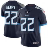 Camiseta NFL Limited Hombre Tennessee Titans 22 Derrick Henry Azul Alterno Stitched Vapor Untouchable