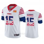 Camiseta NFL Limited Kansas City Chiefs Patrick Mahomes Independence Day Blanco