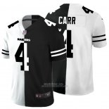 Camiseta NFL Limited Las Vegas Raiders Carr White Black Split