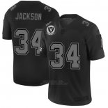 Camiseta NFL Limited Las Vegas Raiders Jackson 2019 Salute To Service Negro