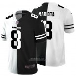 Camiseta NFL Limited Las Vegas Raiders Mariota White Black Split