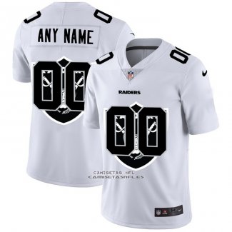 Camiseta NFL Limited Las Vegas Raiders Personalizada Logo Dual Overlap Blanco