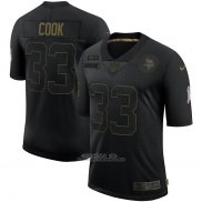 Camiseta NFL Limited Minnesota Vikings Cook 2020 Salute To Service Negro