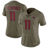 Camiseta NFL Limited Mujer Atlanta Falcons 11 Fitzgerald Verde