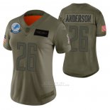Camiseta NFL Limited Mujer Detroit Lions C.j. Anderson 2019 Salute To Service Verde