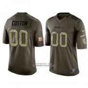 Camiseta NFL Limited New England Patriots Personalizada Salute To Service Verde2