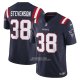 Camiseta NFL Limited New England Patriots Rhamondre Stevenson Vapor F.U.S.E. Azul