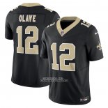 Camiseta NFL Limited New Orleans Saints Chris Olave Vapor F.U.S.E. Negro