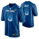 Camiseta NFL Limited New Orleans Saints Drew Brees 2019 Pro Bowl Azul