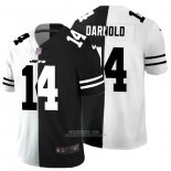 Camiseta NFL Limited New York Jets Darnold White Black Split