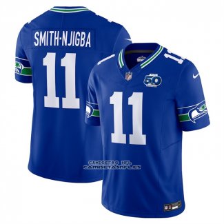 Camiseta NFL Limited Seattle Seahawks Jaxon Smith Njigba Vapor F.U.S.E. 50th Season Royal