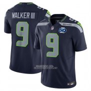 Camiseta NFL Limited Seattle Seahawks Kenneth Walker III Vapor F.U.S.E. 50th Season Azul