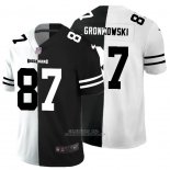 Camiseta NFL Limited Tampa Bay Buccaneers Gronkowski White Black Split