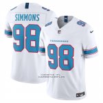 Camiseta NFL Limited Tennessee Titans Jeffery Simmons Vapor F.U.S.E. Blanco