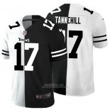 Camiseta NFL Limited Tennessee Titans Tannehill White Black Split