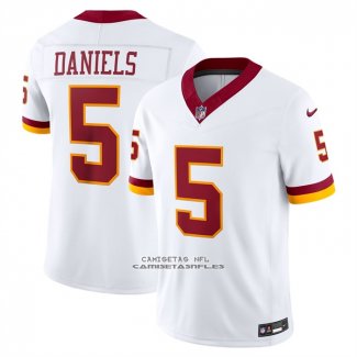 Camiseta NFL Limited Washington Commanders Jayden Daniels Vapor F.U.S.E. Cosido Blanco