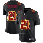 Camiseta NFL Limited Washington Commanders Taylor Logo Dual Overlap Negro