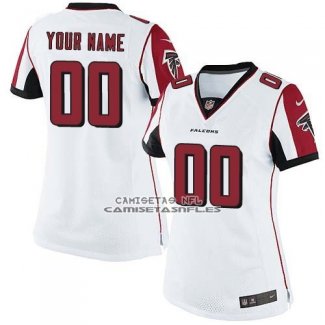 Camiseta NFL Mujer Atlanta Falcons Personalizada Blanco