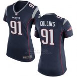 Camiseta New England Patriots Collins Negro Nike Game NFL Mujer