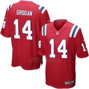 Camiseta New England Patriots Grogan Rojo Nike Game NFL Hombre