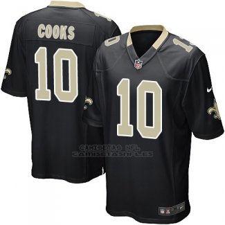 Camiseta New Orleans Saints Cooks Negro Nike Game NFL Hombre