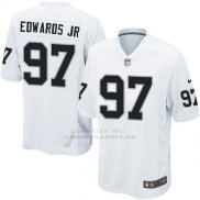 Camiseta Oakland Raiders Edwaros Jr Blanco Nike Game NFL Hombre