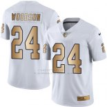 Camiseta Oakland Raiders Woodson Blanco Nike Gold Legend NFL Hombre