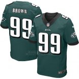 Camiseta Philadelphia Eagles Brown Verde Nike Elite NFL Oscuro Hombre Camiseta Philadelphia Eagles Brown Verde Nike Elite NFL Oscuro Hombre