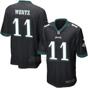 Camiseta Philadelphia Eagles Wentz Negro Nike Game NFL Nino