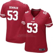 Camiseta San Francisco 49ers Bowman Rojo Nike Game NFL Mujer