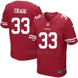 Camiseta San Francisco 49ers Craig Rojo Nike Elite NFL Hombre
