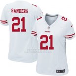 Camiseta San Francisco 49ers Sanders Blanco Nike Game NFL Mujer