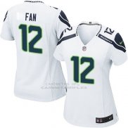 Camiseta Seattle Seahawks Fan Blanco Nike Game NFL Mujer