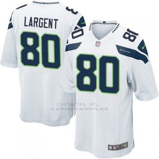 Camiseta Seattle Seahawks Largent Blanco Nike Game NFL Nino