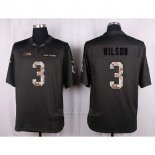 Camiseta Seattle Seahawks Wilson Apagado Gris Nike Anthracite Salute To Service NFL Hombre