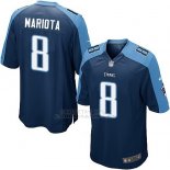 Camiseta Tennessee Titans Mariota Azul Oscuro Nike Game NFL Hombre