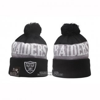 Gorro Beanie Las Vegas Raiders New Era Sideline Negro Gris1